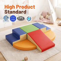 TODIBY 6-Piece Soft PU Leather Toddlers Climbing Toys - Classic / Regular Size - image 2