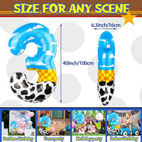 40 Inch Vibrant Spider-Themed Number Foil Balloons - Multicolor / 3 - image 2