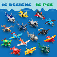 JOYIN 16 Pcs Pull Back Airplane Toys, Boys Plane Playset - image 4