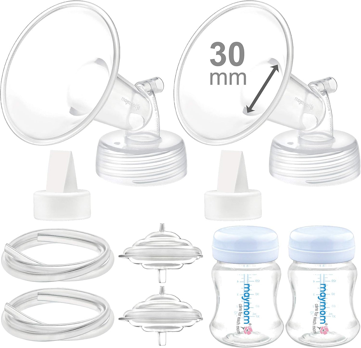 Maymom Pump Parts Compatible with Spectra S1 S2 9 Plus Breastpump - 30mm Flange