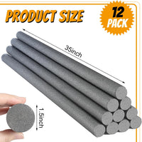 Kathfly 12 pack solid foam pool noodles, 1.5 x 35 inch, white - view 20