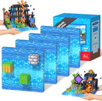 GraceDuck 300 PCS Magnetic Blocks, Magnetic Building Blocks - Blue - 4pcs