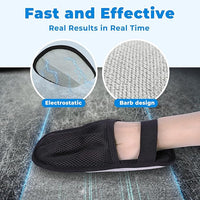 2Pcs Pet Hair Removal Gloves Kit (2 Sizes) for Dogs & Cats, 2025 Newly Upgraded Five-Finger Electrostatic Pet Hair Gloves, Reusable Pet Hair Remover Tools for Clothing, Carpet, Sofa Gaps, Car Seat
