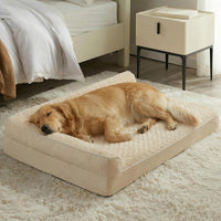 Orthopedic Washable Dog Bed - Beige / 54.0"l x 36.0"w x 7.5"th