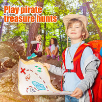 Skylety 200 piece pirate treasure set with gold plastic coins and colorful gems - view 4