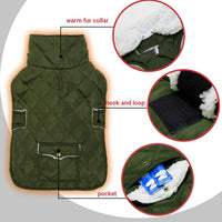 Dog Winter Coat for Cold Weather - Green / Large - image 3