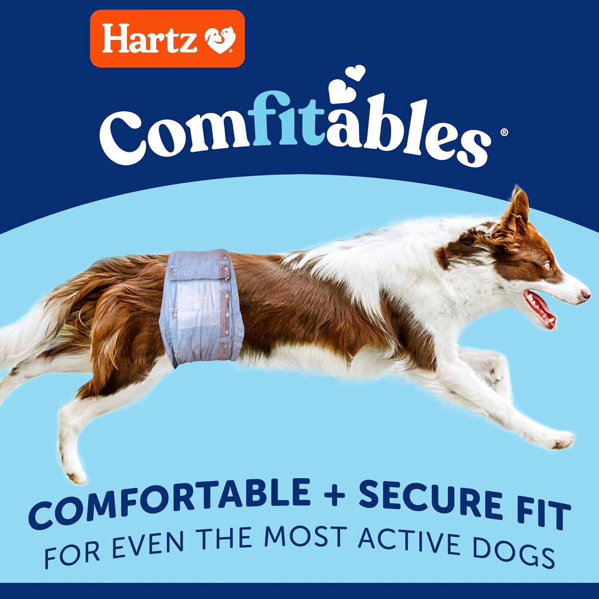 Hartz Comfitables Disposable Male Dog Wraps Stretchy Waistband - Value Pack / Small - image 2