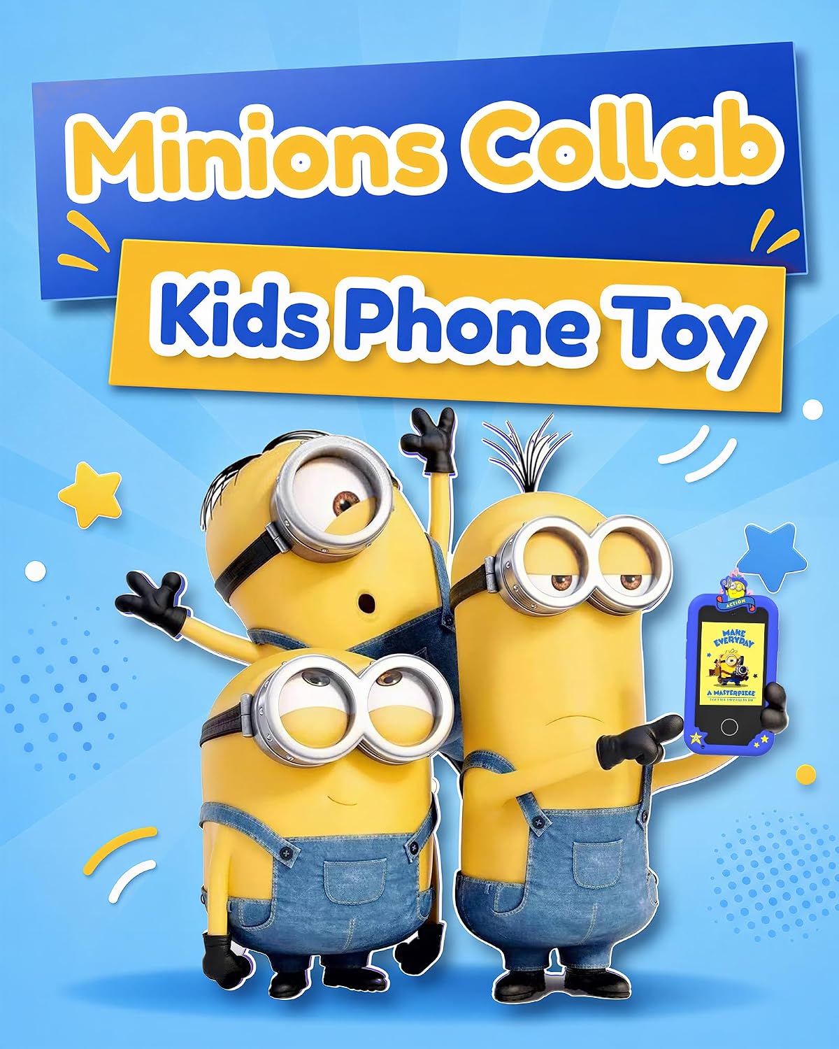 KOKODI Kids Smart Phone Toys - Minions Blue - image 2