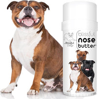 The Blissful Dog Staffordshire Pitbull Terrier Nose Butter, Versatile Dog Nose Balm for Dry Nose, Handcrafted Nose Moisturizer, Easy-to-Apply Dog Essentials, Unscented, 2 oz.