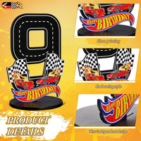 MiniInflat Race Car 5th Birthday Number Sign Centerpiece Race Car - 9th - image 3