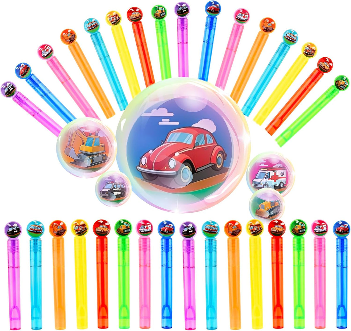 ritastar 32 mini bubble wands with Halloween designs in a gift box - view 6