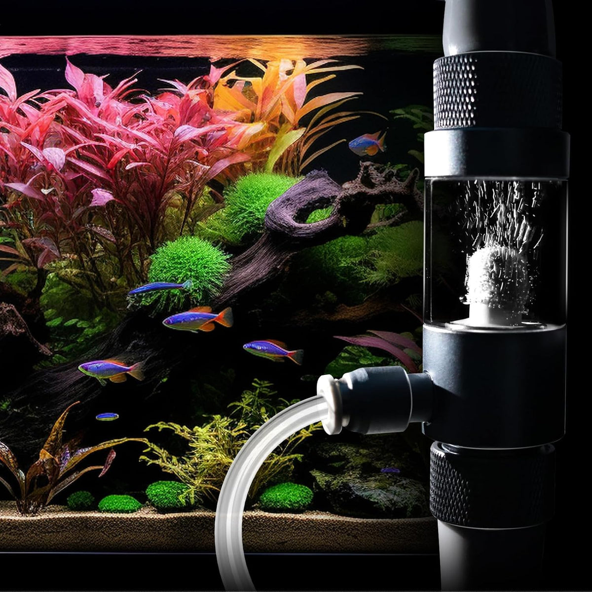 FZONE Aquarium Inline CO2 Diffuser, Fits 5/8" ID tubing – Essentials for Fish - Ø17mm – Fits 5/8" ID Tubing - image 4