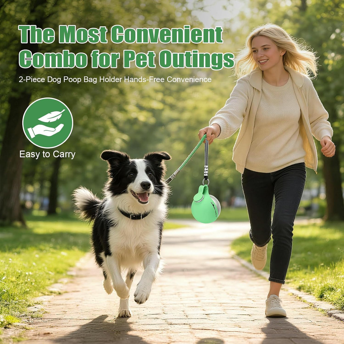 Portable Dog Water Bottle - Mint Green - image 2
