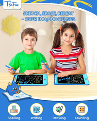 TEKFUN 3 Pack LCD Writing Tablet for Kids, Educational Kids - Blue+blue / 10 inch / 2 - image 2