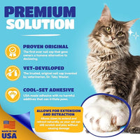 Soft Claws Cat Nail Caps for Medium Cats – (40 Caps, Pride) - Made in USA - Veterinarian-Developed | Protects Furniture & Skin - Easy to Apply, Long-Lasting Anti-Scratch Soft Cat Claw Covers