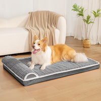 Orthopedic Large Dog Bed Pillow Pet Sofa Bed 36''X24'' Grey – Essentials for Dogs - Grey / 48"L x 30"W x 3.5"Th - image 2