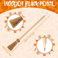 Zonon 12 witch broom pencils for Halloween party favors - view 6
