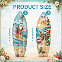 JellyArch inflatable surfboard decorations with tropical flower print, set of 4 - view 24
