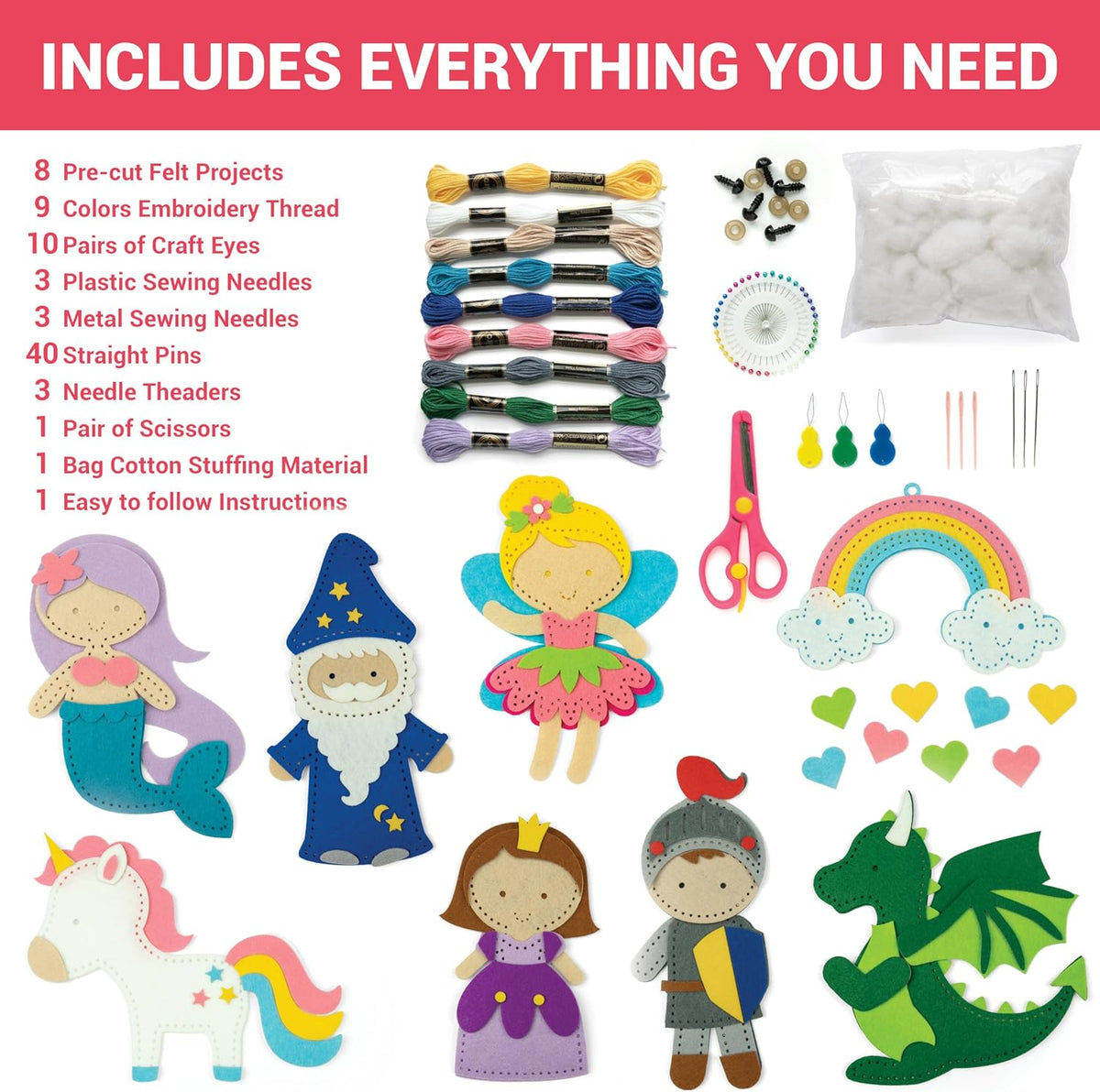 Craftorama Sewing Kit for Kids - Fairytale - image 2