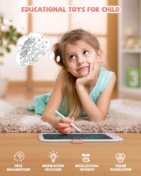 8.5 inch LCD Writing Tablet for Kids - White / 8"W x 11.3"H - image 2