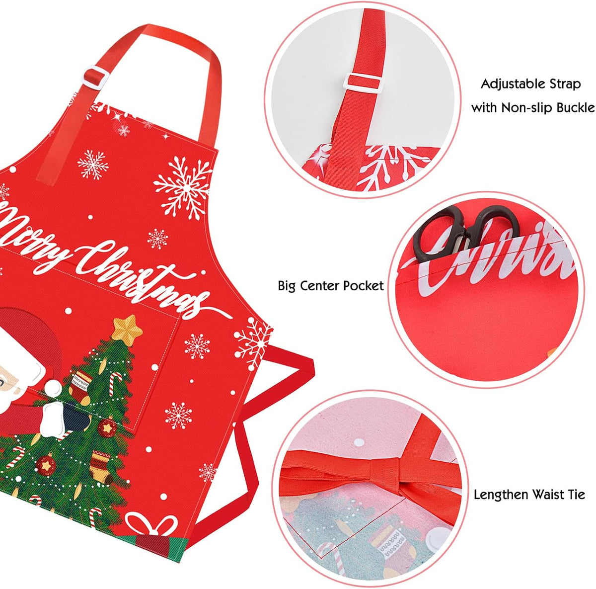 PASHOP rainbow unicorn kids apron 2 pack with front pockets in waterproof polyester - view 16