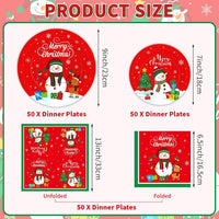 PERFQU 150-piece Halloween plates and napkins set with pumpkin and ghost prints - view 5