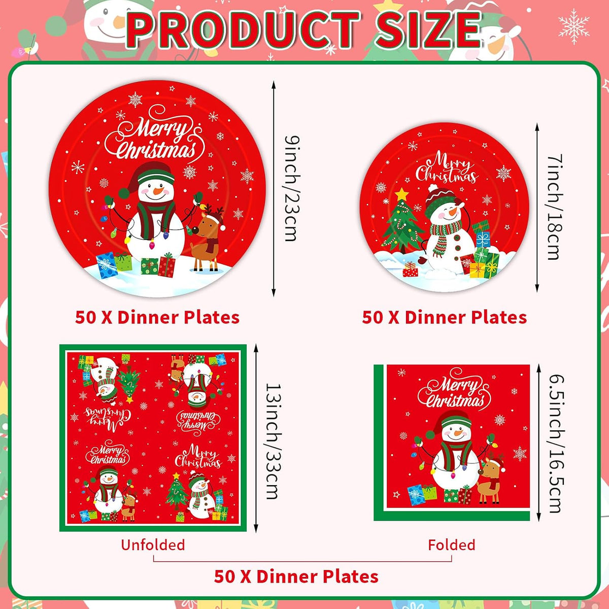 PERFQU 150-piece Halloween plates and napkins set with pumpkin and ghost prints - view 5