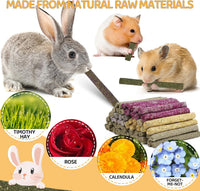 52Pcs Rabbit Chew Sticks, Guinea Pig Toys - 52Pack-Sticks - image 4