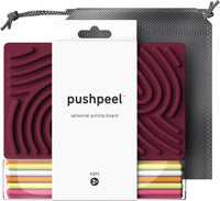 Pushpeel Sensory Activity Board: Silicone Fidget Toy for - Berry / Original Board