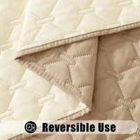 Smiry Waterproof Dog Bed Cover - Camel/Beige / Plaid / 30x70 Inch - image 3