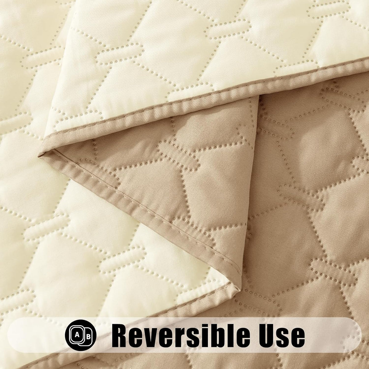 Smiry Waterproof Dog Bed Cover - Camel/Beige / Plaid / 30x70 Inch - image 3