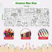 OHOME Halloween Giant Coloring Poster/Tablecloth-Halloween Crafts - Easter - image 2