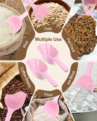 2 PACK Dog Food Scoop,1 Cup Capacity Pet Food Scoop For Dog and Cat – Essentials for Dogs - pink - image 4
