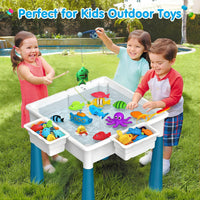 OCATO Kids Table and 4 Chairs Set Activity Table Kid Water Table – Fun for Kids & Family - A Table and 2 Chairs Set - image 2