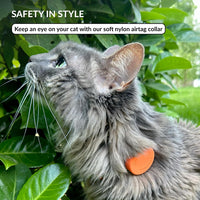 Tribal Aztec Cat Collar 2-Pack, Breakaway with Bell – Essentials for Cats - Orange, AirTag Holder, 6-7" - image 2