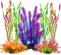MyLifeUNIT Artificial Aquarium Plants - Purple