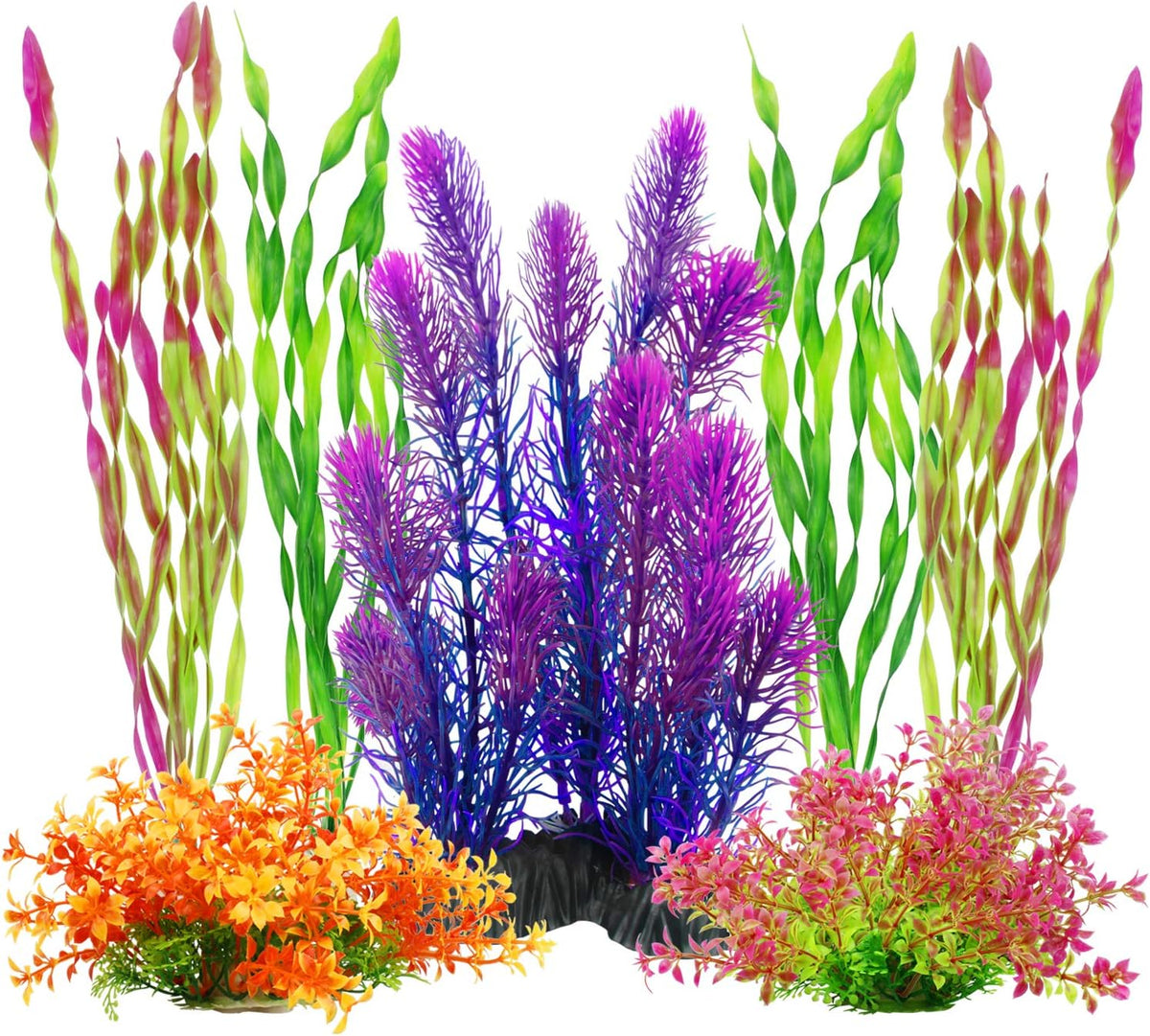 MyLifeUNIT Artificial Aquarium Plants - Purple