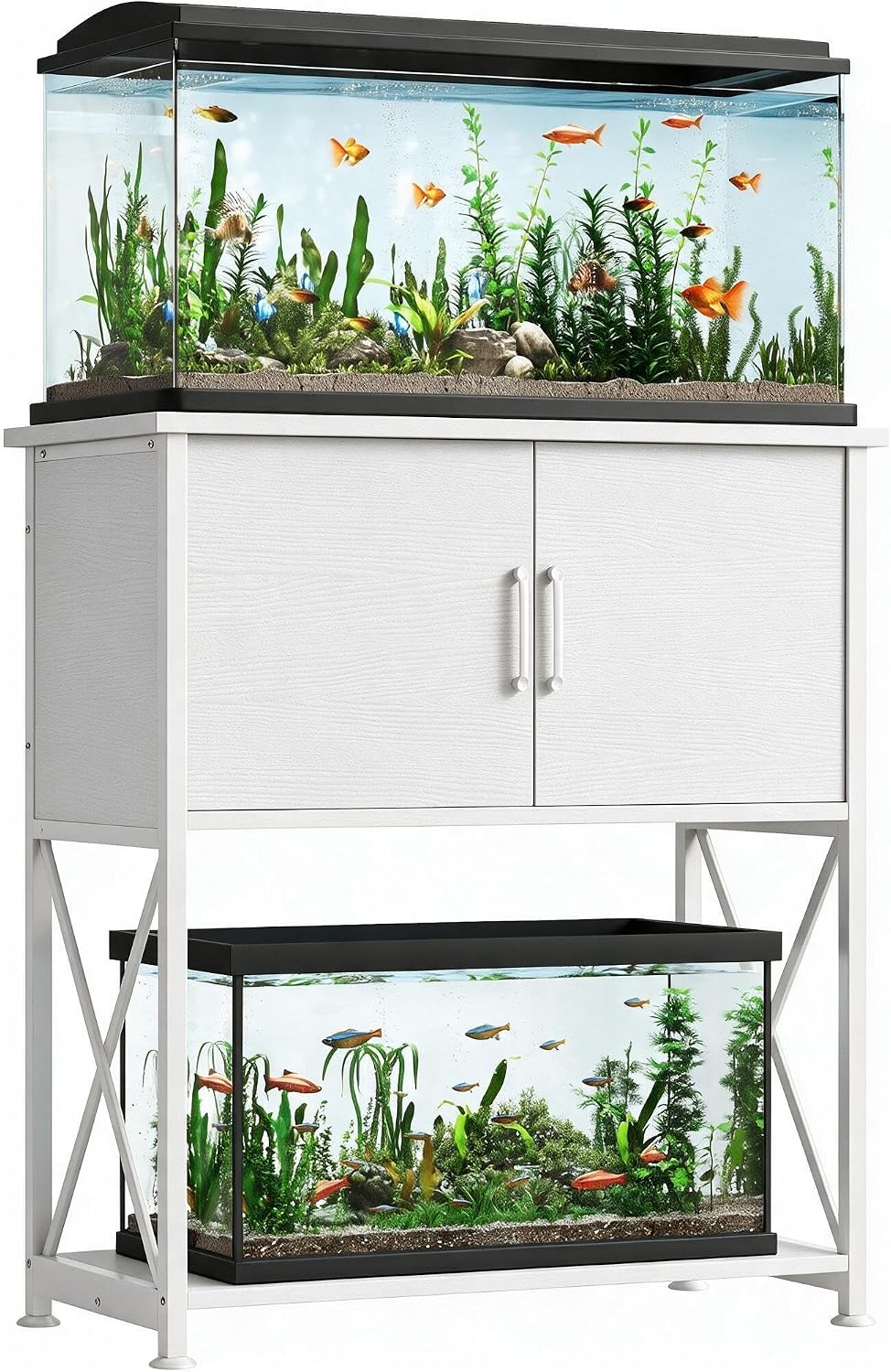 5-10 Gallon Fish Tank Stand - White / 20-29 Gallon