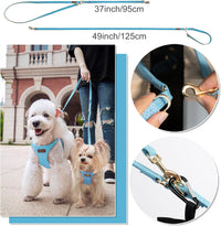 Puppytie Small Dog Harness and Leash Set, Pink, S – Essentials for Dogs - Ocean Blue / XXS(2.2-6lb） - image 4