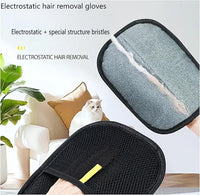 Fursweep Gloves Pet Hair Remover, Kivori Pet Grooming Glove, Pet Hair Remover Electrostatic Gloves, Furmingle Double Sided Cat Grooming Glove, Reusable Cat & Dog Hair Remover, for Couch, Carpet
