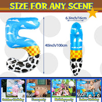 40 Inch Vibrant Spider-Themed Number Foil Balloons - Multicolor / 5 - image 2