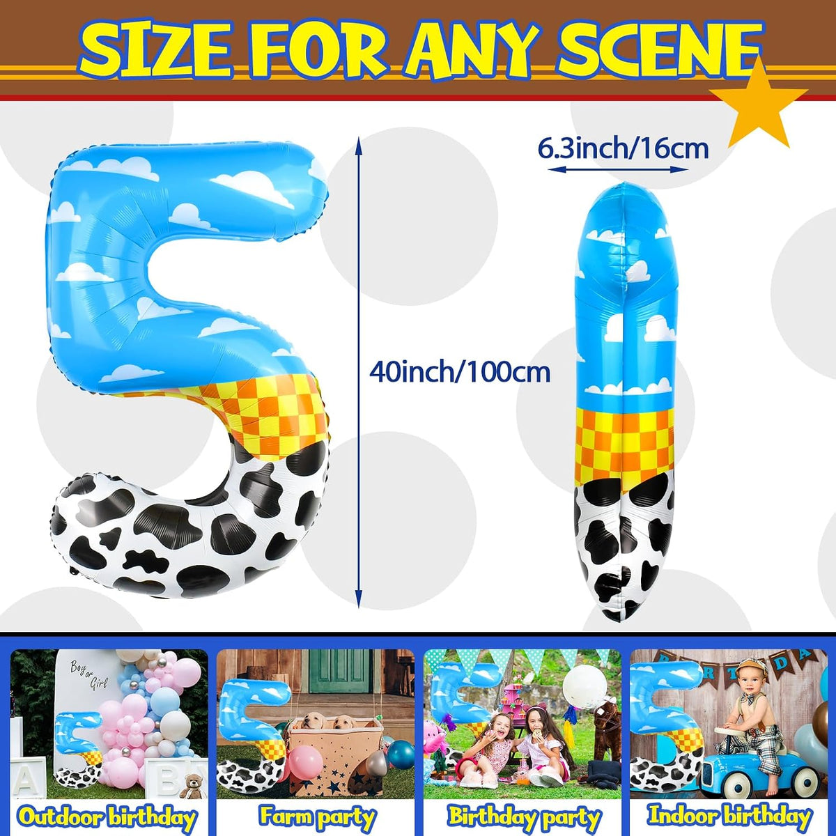 40 Inch Vibrant Spider-Themed Number Foil Balloons - Multicolor / 5 - image 2