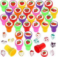 Hxezoc dog paw print stamps, 24 mini self-inking stampers in 8 bright colors - view 6