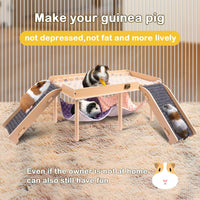 Enlarged Guinea Pig Hammock with Platform and Stairs - Hammock with 2 ramps - image 2