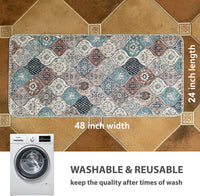 Washable Pee Pads for Dogs, Stylish - 24x48 Inch (Pack of 4) / Dark Red/Multi - image 2