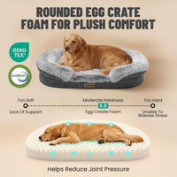 Miorun Fluffy Orthopedic Dog Beds Large Sized Dog - Charcoal Gray / L-(40", UP to 70lbs) - image 3