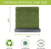 Dog Grass Pads 6.5 x 10 FT Artificial Grass Pee Pads for Dogs Potty Fake Grass Rug Turf Mat for Dogs Training Indoor Outdoor Garden Lawn Artificial Grass Rug