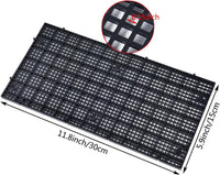 Plastic Grid Divider Tray Egg Crate Louvre Aquarium Fish Tank – Essentials for Fish - 8pcs Black - image 2