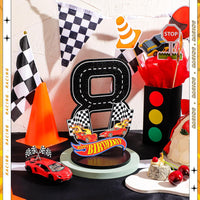 MiniInflat Race Car 5th Birthday Number Sign Centerpiece Race Car - 8th - image 4