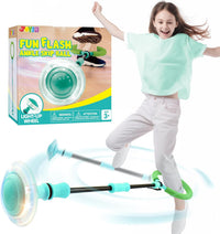 JOYIN Green Ankle Skip Ball with Flashing Lights - Forest